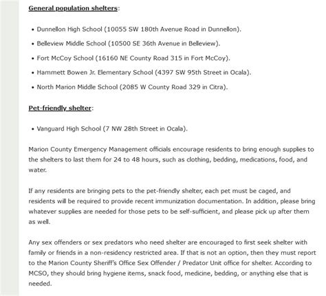 Ocala-news.com includes Registrant emergency plans in their pets ...