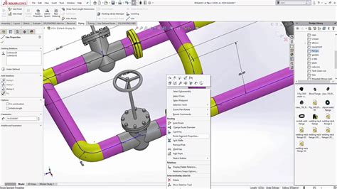 SolidWorks Piping Design 的图像结果