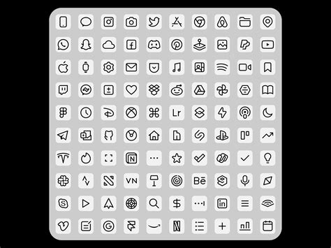 Minimal iOS Icons on Behance
