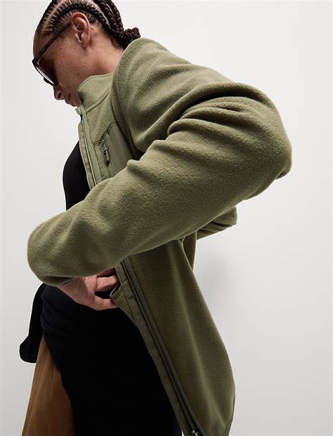 Buy Thermal Zip Up Funnel Neck Fleece at Marks & Spencer