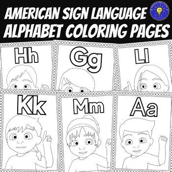 Image result for ASL Sign Language Coloring Pages