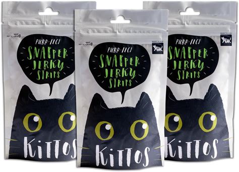 Kittos Snapper Jerky Strips, Rich Protein Low Fat, Premium Reward ...