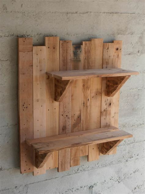 DIY Pallet Wall Shelves