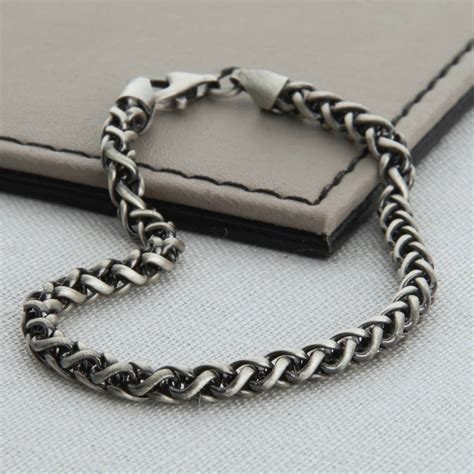 heavy sterling silver detailed chain necklace by hurleyburley man ...