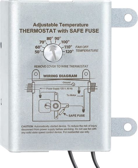 Amazon.com: Saillong 10 Amp Attic Fan Thermostat Control, Programmable ...