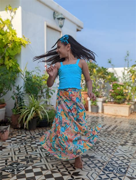 Cotton Lehenga with Crop Top | Ethnic Wear for Girls – Tura Turi