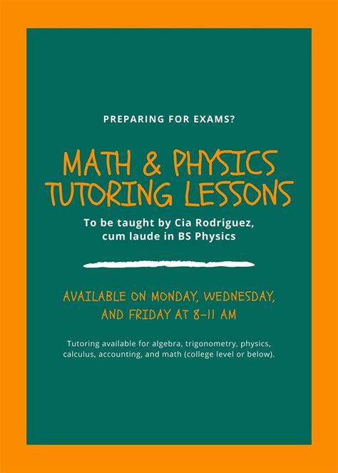 Image result for Math Tutor Advertisement Sample