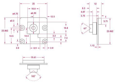 Image result for Raspberry Pi Camera Mechanical Drawing
