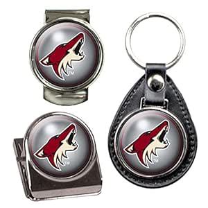 NHL Phoenix Coyotes Three Piece Key Chain, Money Clip & Magnet Clip ...