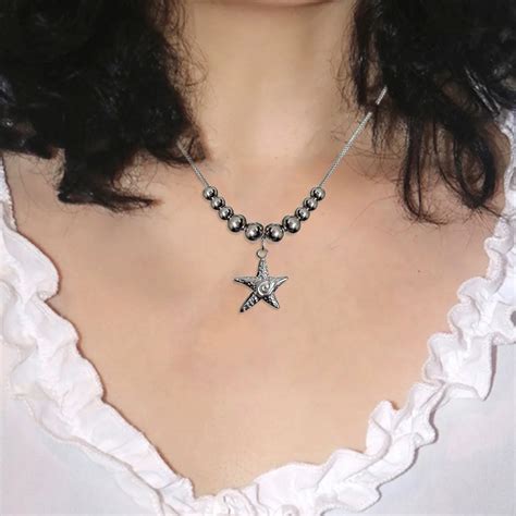 Pewter Wiccan Branch Pentagram Pendant Mens Large Chain, 52% OFF