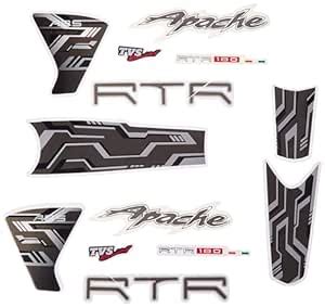 BIKZ HUB Complete Sticker KIT Apache RTR 180 : Amazon.in: Car & Motorbike