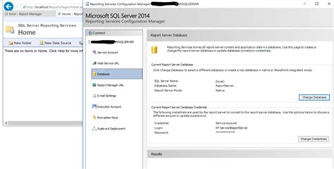 MS SQL Server Cannot Connect to the Report Server Database 的图像结果