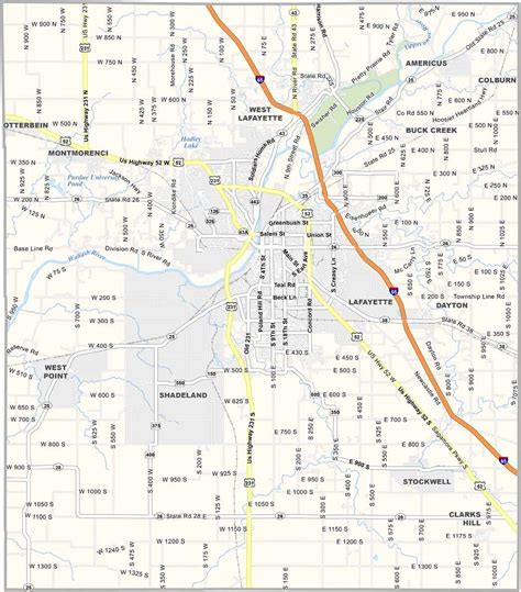 Tippecanoe County Map, Indiana - US County Maps