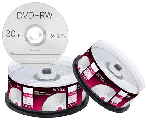Premium Version of DVD+RW 4X, 4.7GB Rewritable Disk (Pack of 30 Disk ...