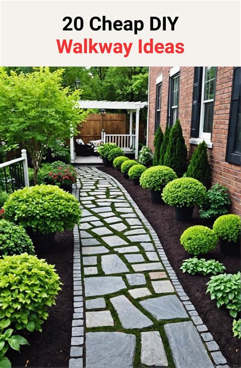 20 Cheap DIY Walkway Ideas - Toolz Geek