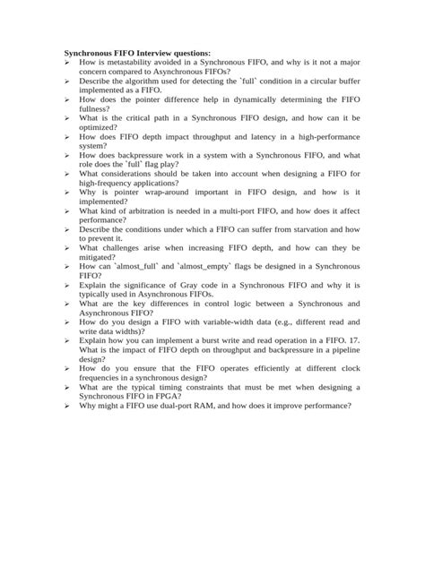 Image result for FIFO Example Questions