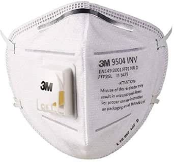 3M Unisex 9504Inv Disposable Respirator Ffp2 Face Mask With Filter,Non ...