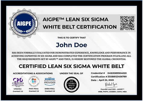 Lean Six Sigma Certifications - AIGPE
