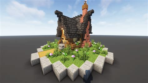 Cute Cottagecore Minecraft House Tutorial 的图像结果