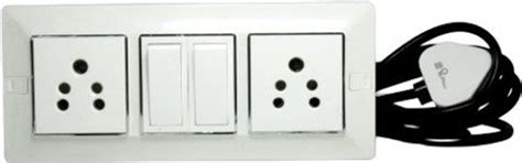 JELECTRICALS 2 Socket and 2 Switch Modular Extension Board 2 Socket ...