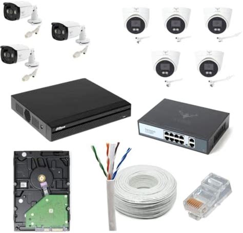 Buy JK Vision 4MP CCTV IP Camera Full Set, 8 Bullet, 8 Channel NVR, 8 ...