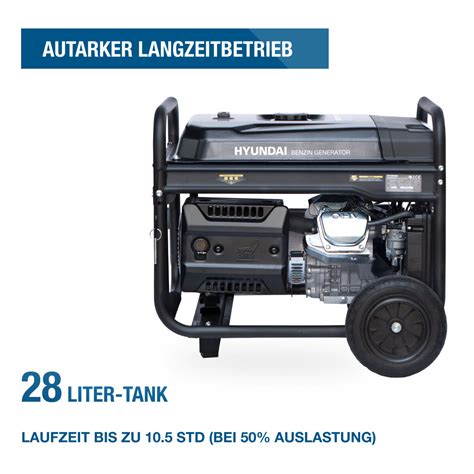 HYUNDAI Benzin Generator HY8500LEK-T | 230V 400V 7.7kW