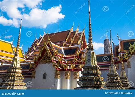Buddhist Temple Wat Phra Chetuphon Wat Pho Exterior in Bangkok ...
