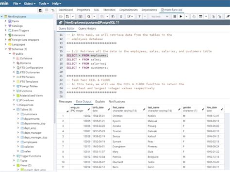 SQL Math Functions 的图像结果