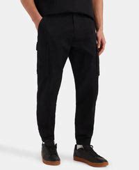 Buy Super Combed Cotton Woven Regular Fit Cargo Jogger with Seven ...