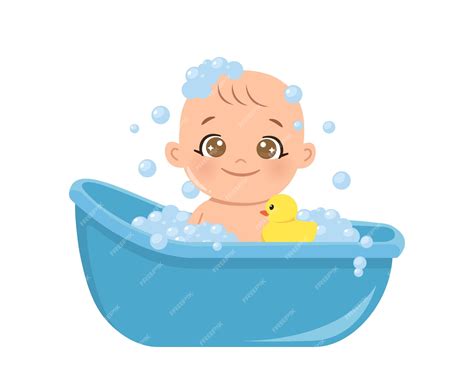 Watercolor Clip Art - Bath Time | Illustrations ~ Creative Market #3995208