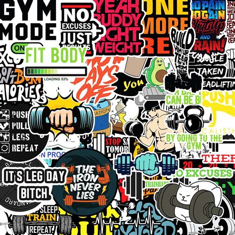 Gym Sticker Packs [50 sticker] – STICK IT UP
