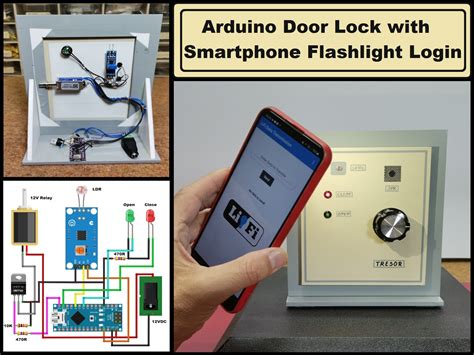 Arduino Door Lock with Smartphone Flashlight Login (Li-Fi project) - Pi ...