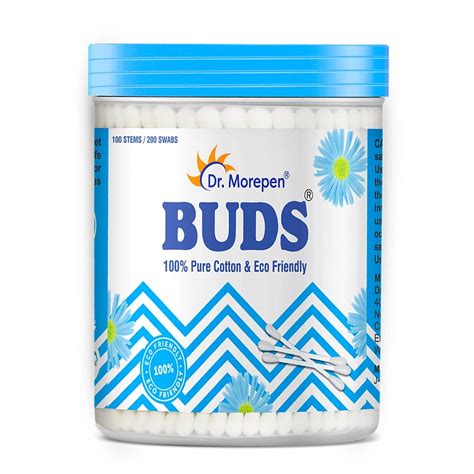 Buy DR. MOREPEN COTTON BUDS 100 Pieces Ear Q-tips (100% Pure) Online at ...
