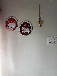 SAF Round Shape Pichwai Cow Art MDF Wall Painting for Living Room 12X12 ...