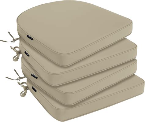 Amazon.com: Favoyard Outdoor Chair Cushions 19"x19"x2" Set of 4 Waterproof Seat Cushion for ...