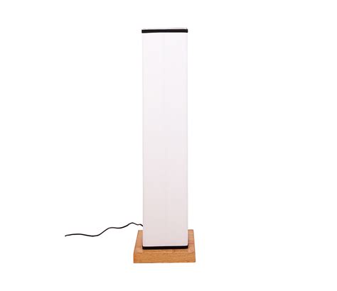 Buy Square Fabric Shade Floor Lamp with wood Base (White) at 44% OFF ...