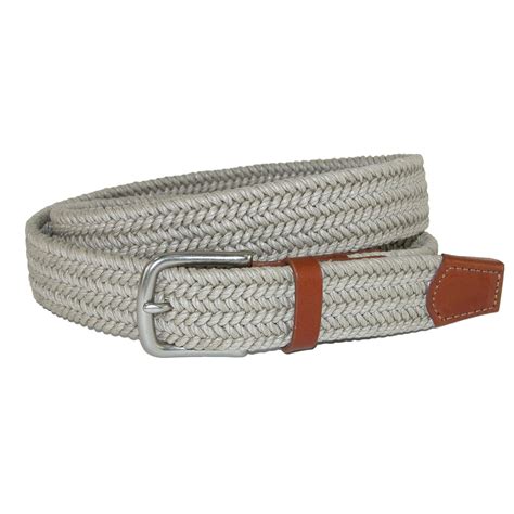 Men's Boca Braided Waxed Cotton Stretch Belt by CrookhornDavis | Fabric ...