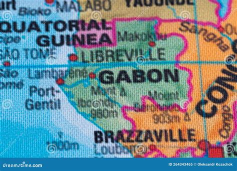 Geographic Map Of Gabon With Capital City Libreville Royalty-Free Stock Photo | CartoonDealer ...
