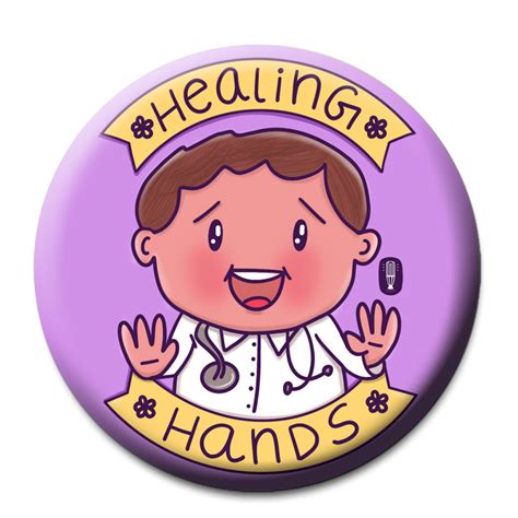 Healing Hands Doctor Fridge Magnet (5.8cm) — Salt 'n' Light