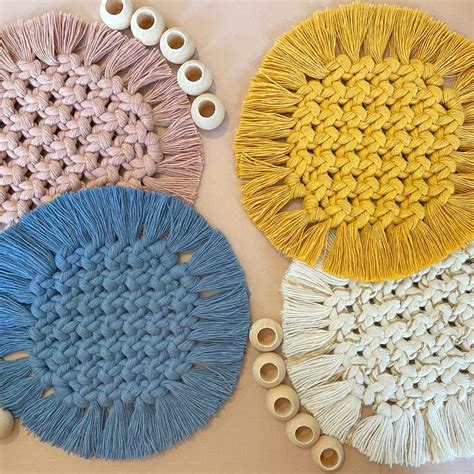 Image result for Macrame Coaster Free Tutorial
