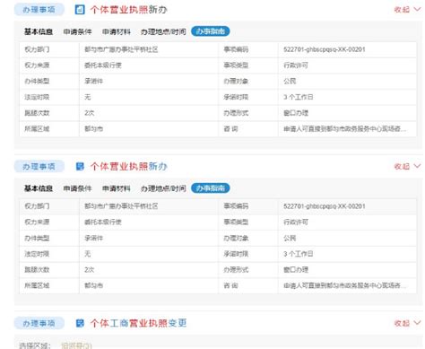 2023年贵州注册个体工商户流程材料及核定征收办理条件