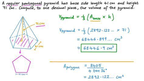 Image result for Pentagonal Pyramid Volume Calculation