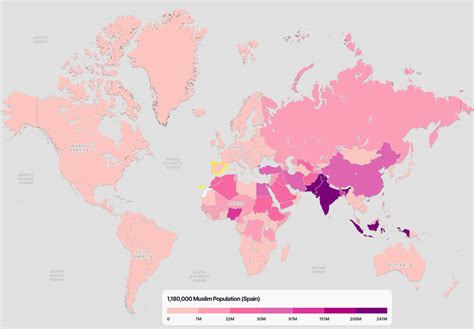 Muslim Population Map in Europe by Country - Guide of the World