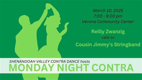 Monday Night Contra Dance (Music by Cousin Jimmys Stringband and ...
