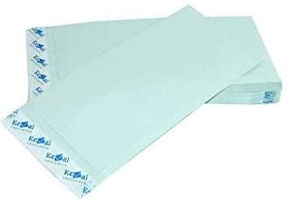 Iconic envelopes 11x5 inch size Blue Self Adhesive Cloth Lined ...