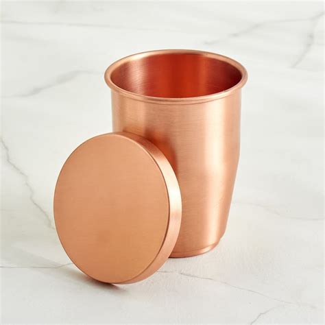 Buy Infinity Cuivre Set of 2 Copper Tumbler with Lid - 300ml from Home ...