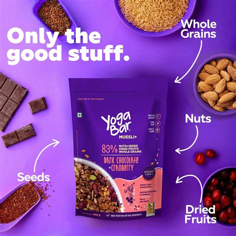 Buy YOGABAR DARK CHOCOLATE MUESLI 700G Online & Get Upto 60% OFF at ...