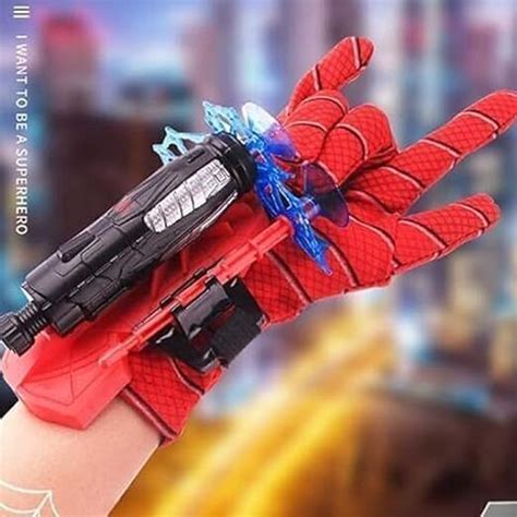 romj Spiderman Web Shooter Launcher Wrist Gloves Toy, Spider-man Wrist ...