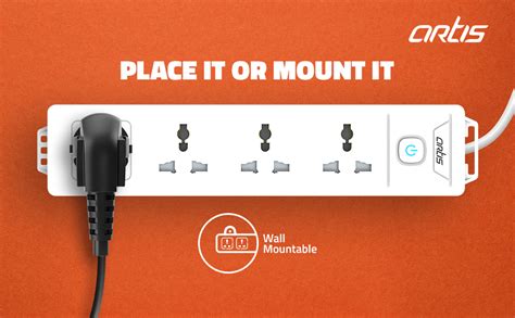 Artis AR-4SS 4 Universal Sockets with Single Switch & Child Safe ...