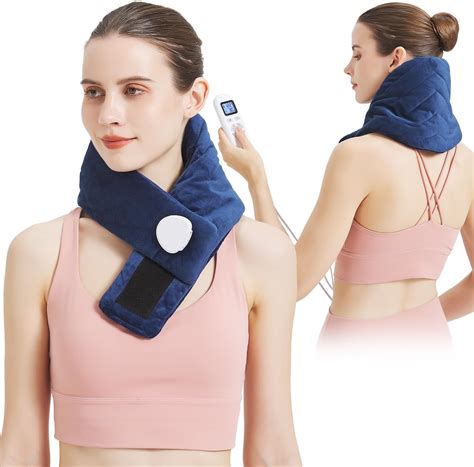 Amazon.com: Silk Heated Neck Wrap for Neck Pain - Electric USB Wearable ...